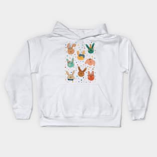 Bunnies party Kids Hoodie